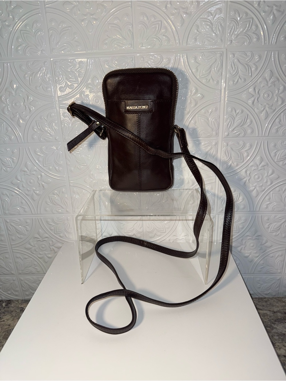 Authentic Marta Ponti Leather Crossbody